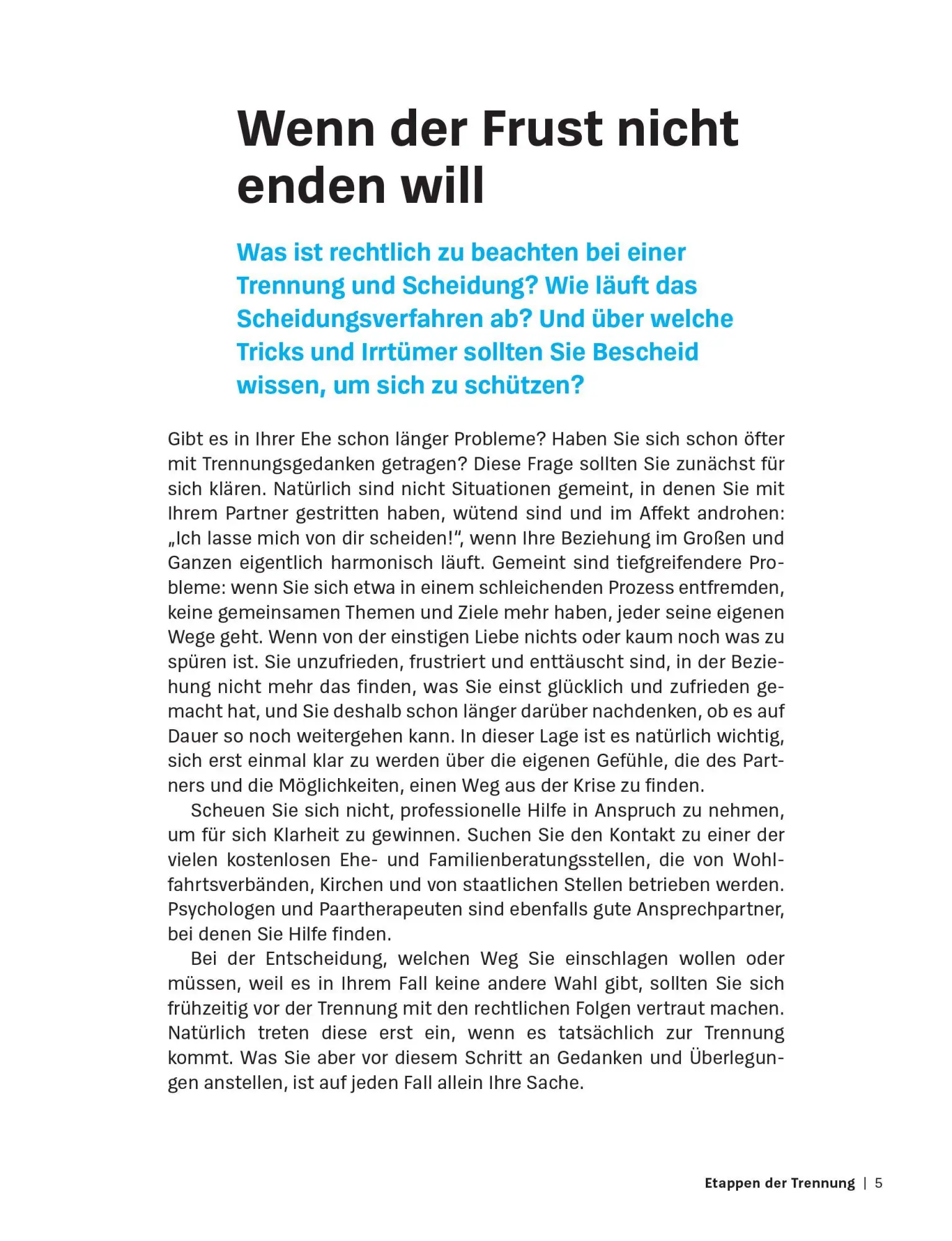 Bild: 9783747110423 | Hilfe bei Scheidung und Trennung | Rechte kennen und wahrnehmen | Buch