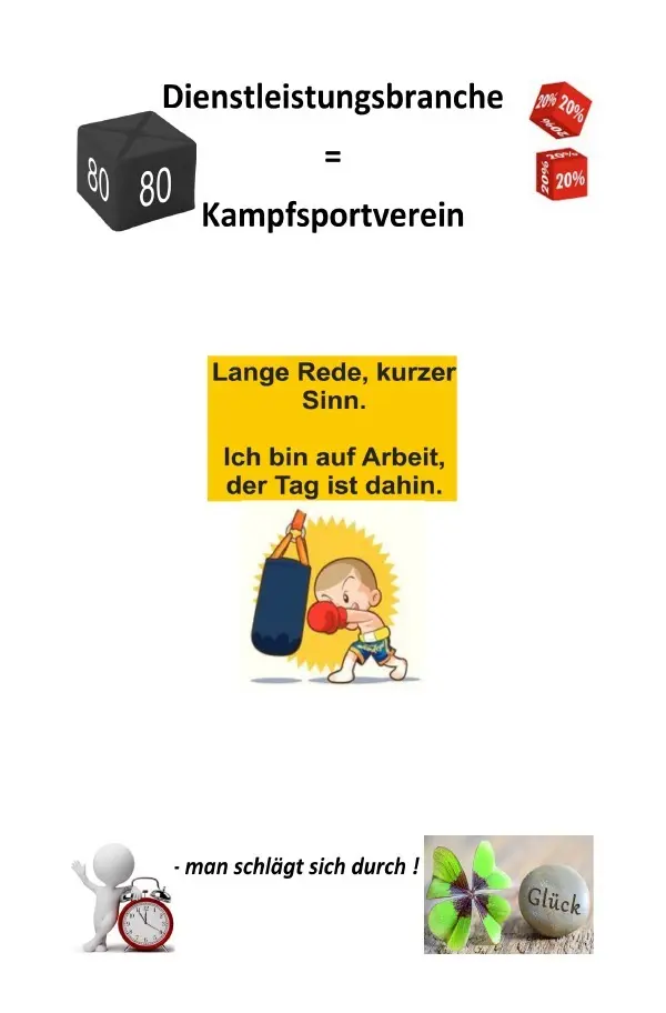 Cover: 9783748580423 | Dienstleistungsbranche = Kampfsportverein | - man schlägt sich durch !