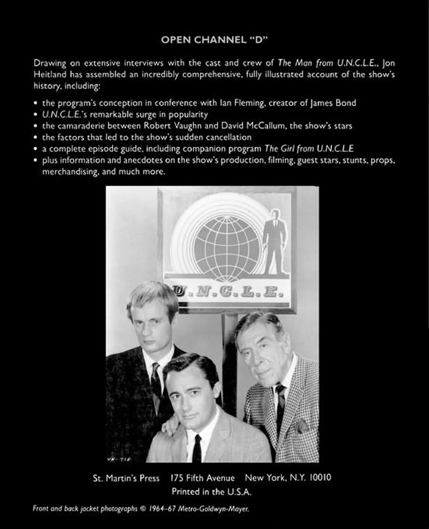 Rückseite: 9780312000523 | The Man from U.N.C.L.E. Book | Jon Heitland (u. a.) | Taschenbuch