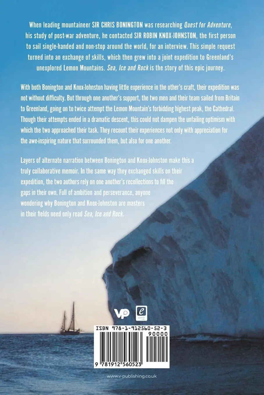 Rückseite: 9781912560523 | Sea, Ice and Rock | Sailing and Climbing Above the Arctic Circle