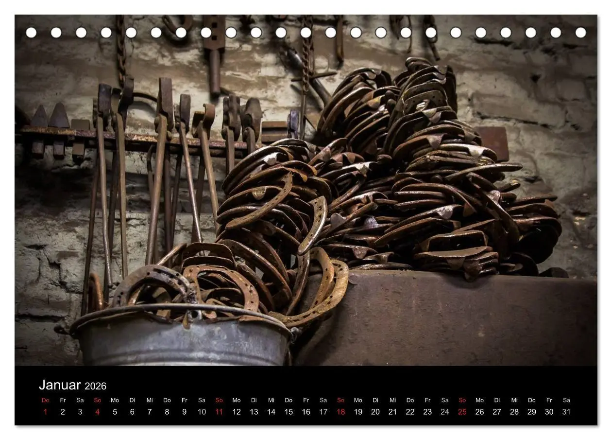 Bild: 9783516050523 | Hufschmiede - Impressionen eines alten Handwerks (Tischkalender...