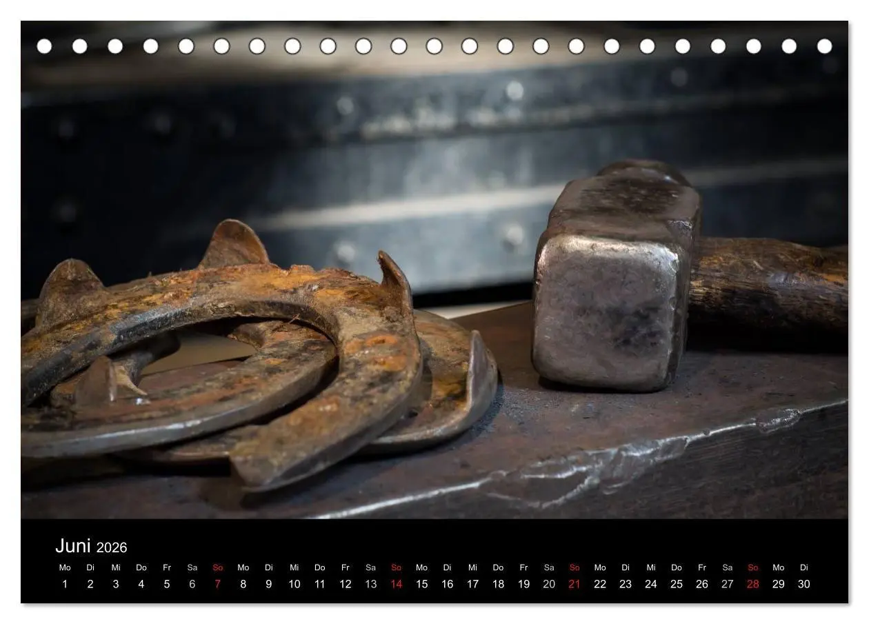 Bild: 9783516050523 | Hufschmiede - Impressionen eines alten Handwerks (Tischkalender...