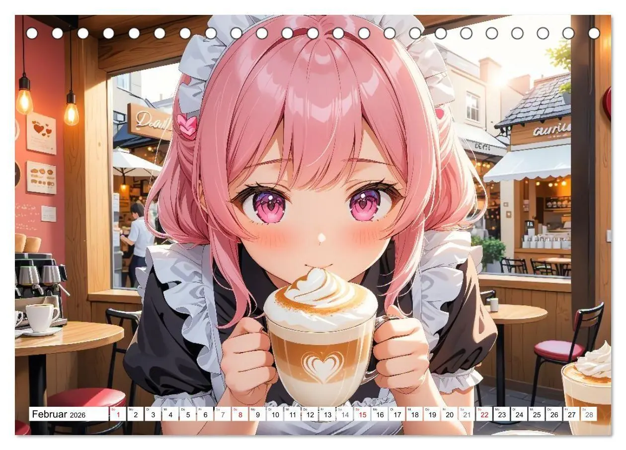 Bild: 9783516670523 | Manga Café Träume - Kawaii Anime-Kalender voller süßer Momente...