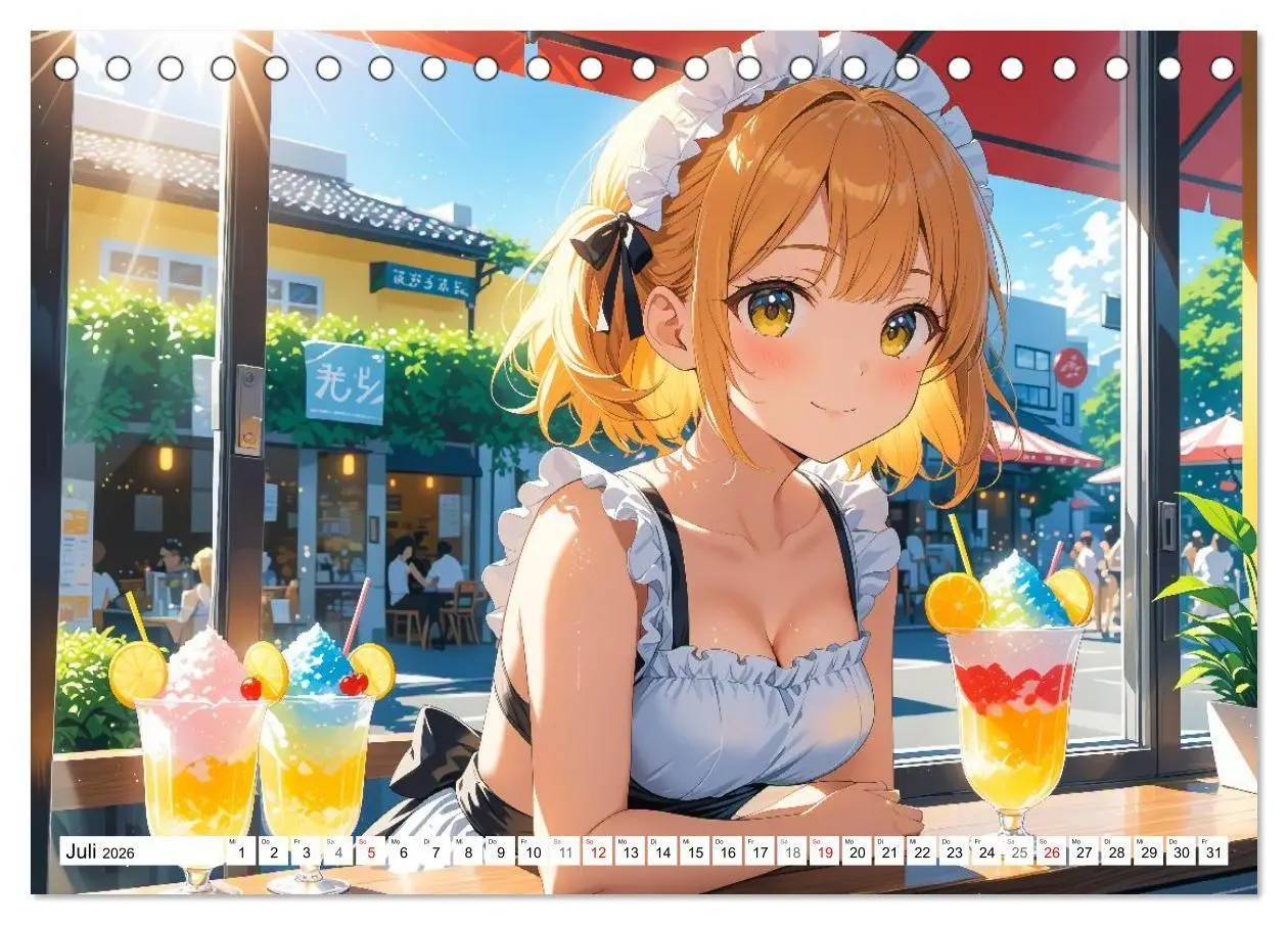 Bild: 9783516670523 | Manga Café Träume - Kawaii Anime-Kalender voller süßer Momente...