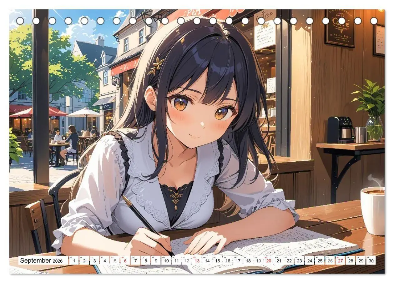 Bild: 9783516670523 | Manga Café Träume - Kawaii Anime-Kalender voller süßer Momente...