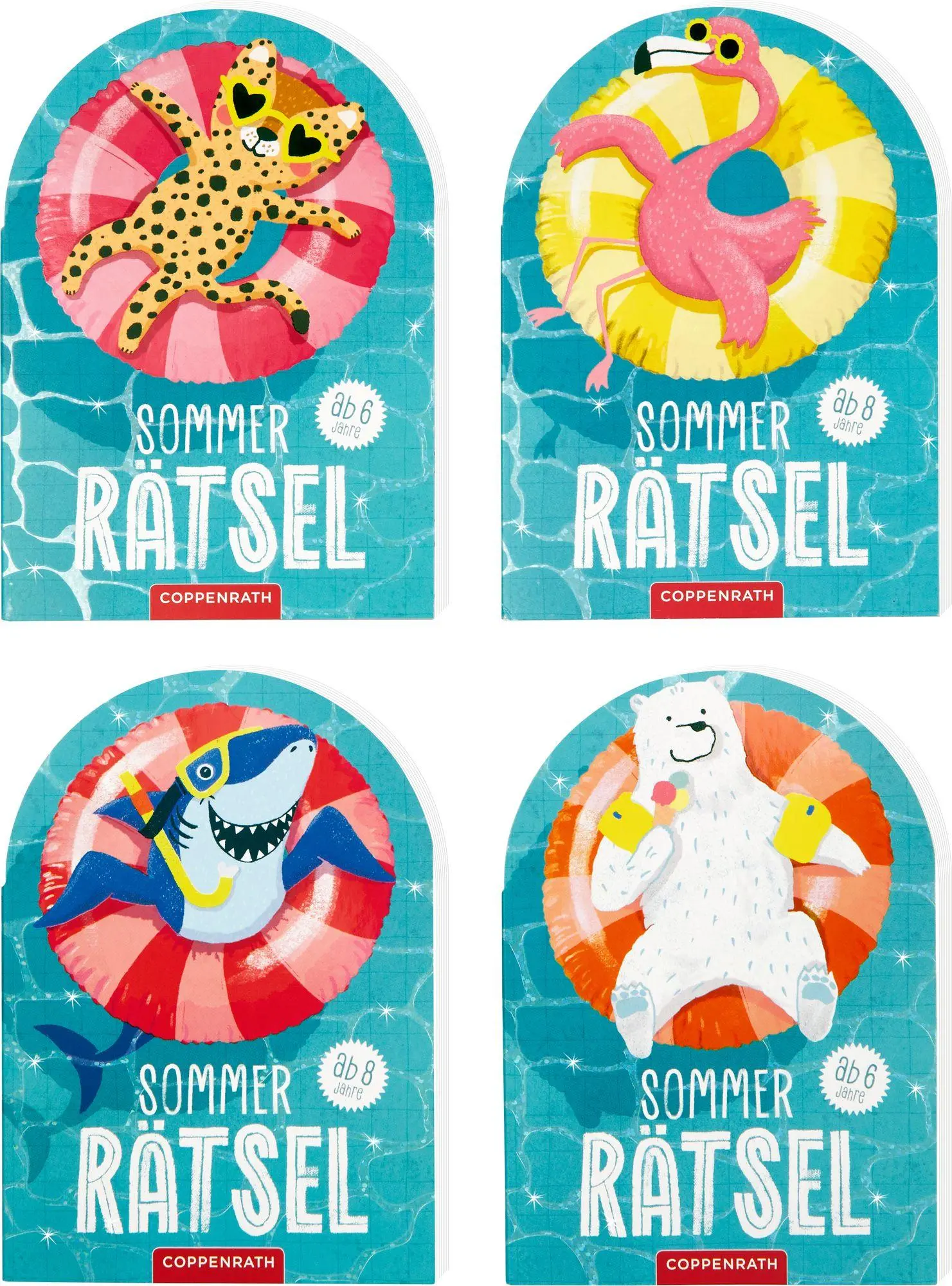 Cover: 9783649640523 | Sommer-Rätsel to go | Eisbär / Hai / Leopard / Flamingo | Buch | 72 S.