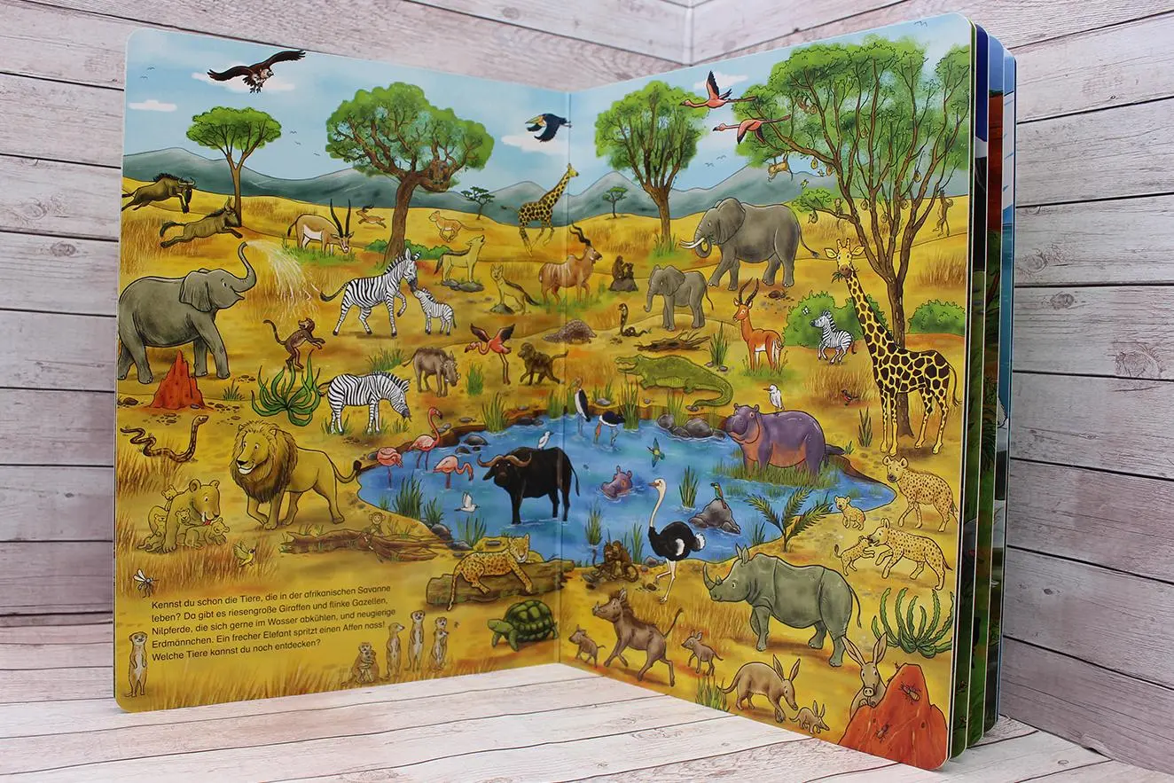 Bild: 9783743210523 | Das große Wimmelbuch der Tiere | Loewe Wimmelbücher | Buch | 16 S.