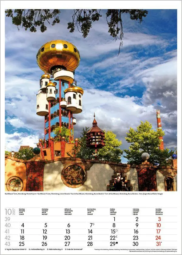 Bild: 9783819300523 | Bayern 2027 | Wandkalender mit Fotos von Bayern. Format 30 x 42 cm.