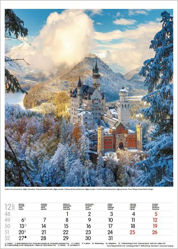 Bild: 9783819300523 | Bayern 2027 | Wandkalender mit Fotos von Bayern. Format 30 x 42 cm.