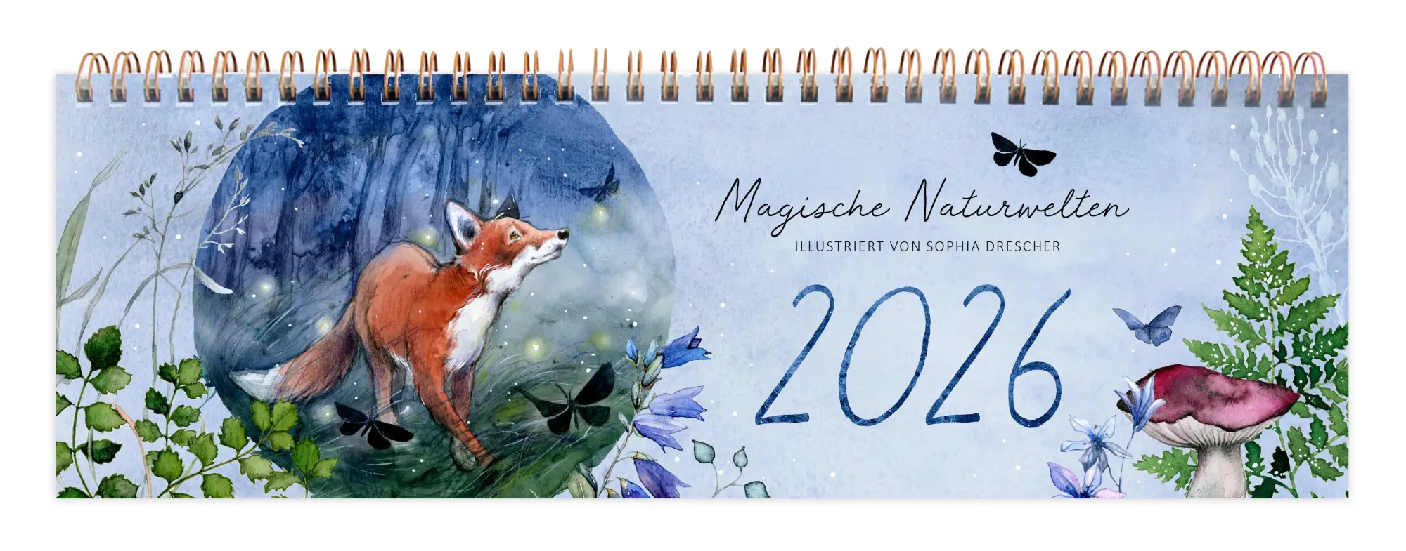 Cover: 9783911060523 | Tischkalender Magische Naturwelten 2026 | Sophia Drescher | Kalender