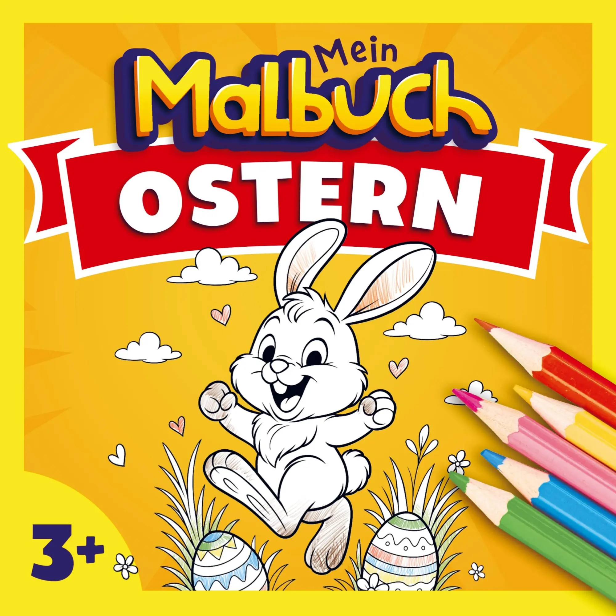 Cover: 9789403800523 | Ostern Malbuch für Kinder ab 3 Jahren | Mein Malbuch | Taschenbuch