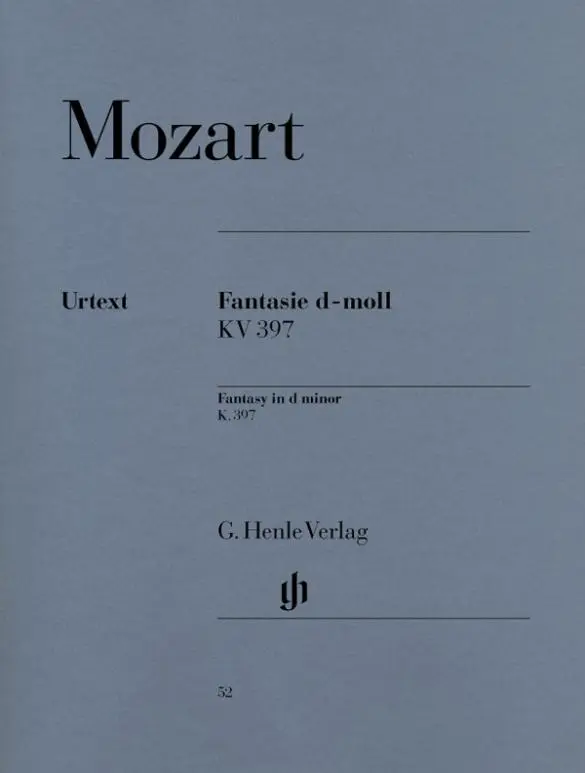 Cover: 9790201800523 | Mozart, Wolfgang Amadeus - Fantasie d-moll KV 397 (385g) | Mozart
