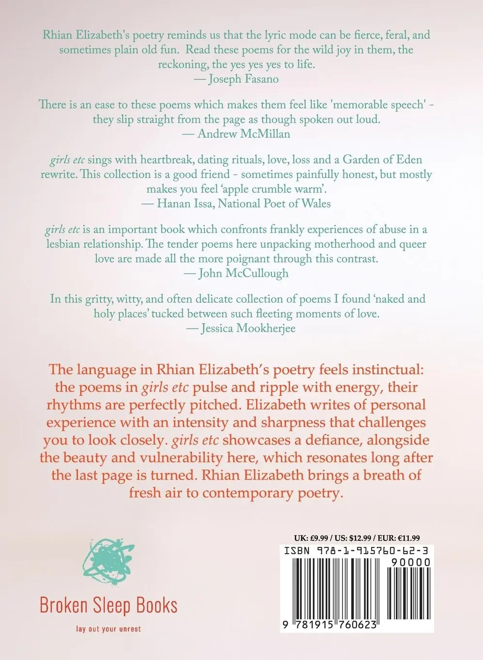 Rückseite: 9781915760623 | girls etc | Rhian Elizabeth | Taschenbuch | Englisch | 2024