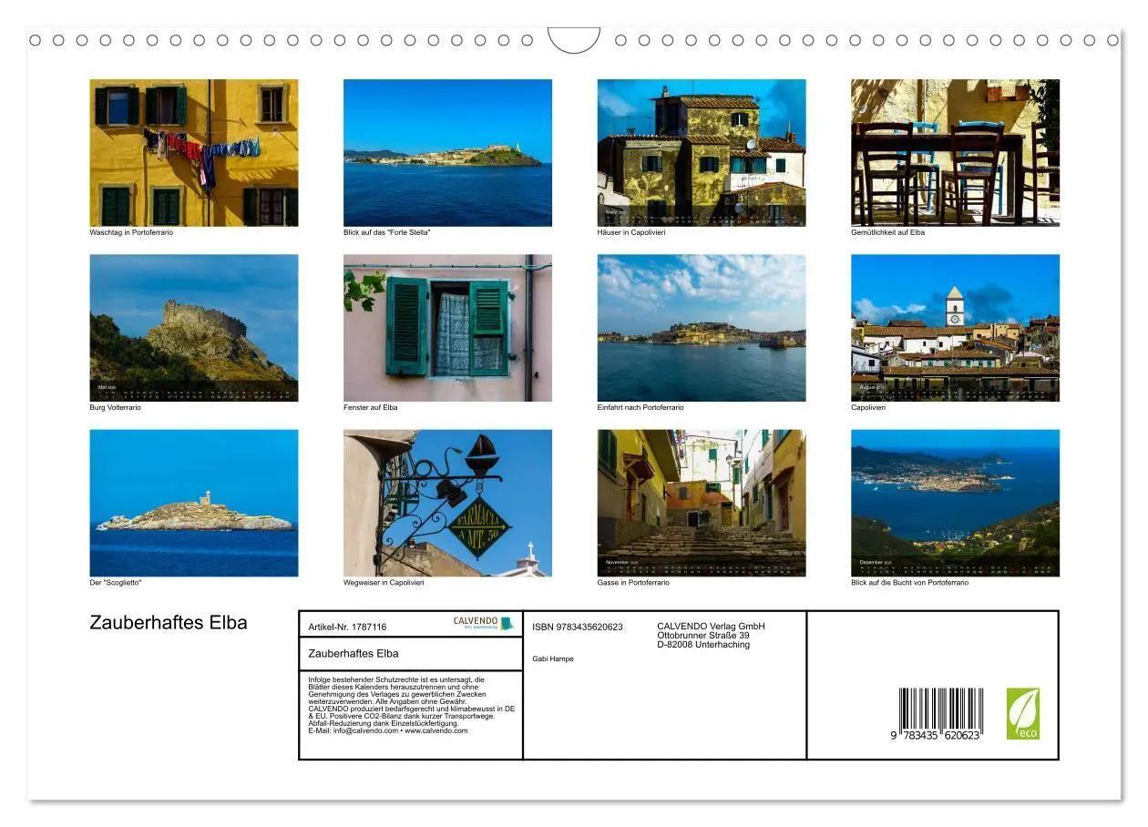 Bild: 9783435620623 | Zauberhaftes Elba (Wandkalender 2025 DIN A3 quer), CALVENDO...