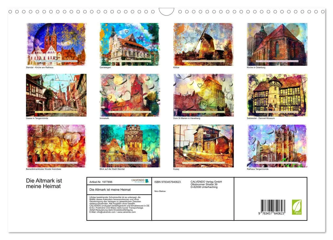 Bild: 9783457640623 | Die Altmark ist meine Heimat (Wandkalender 2026 DIN A3 quer),...