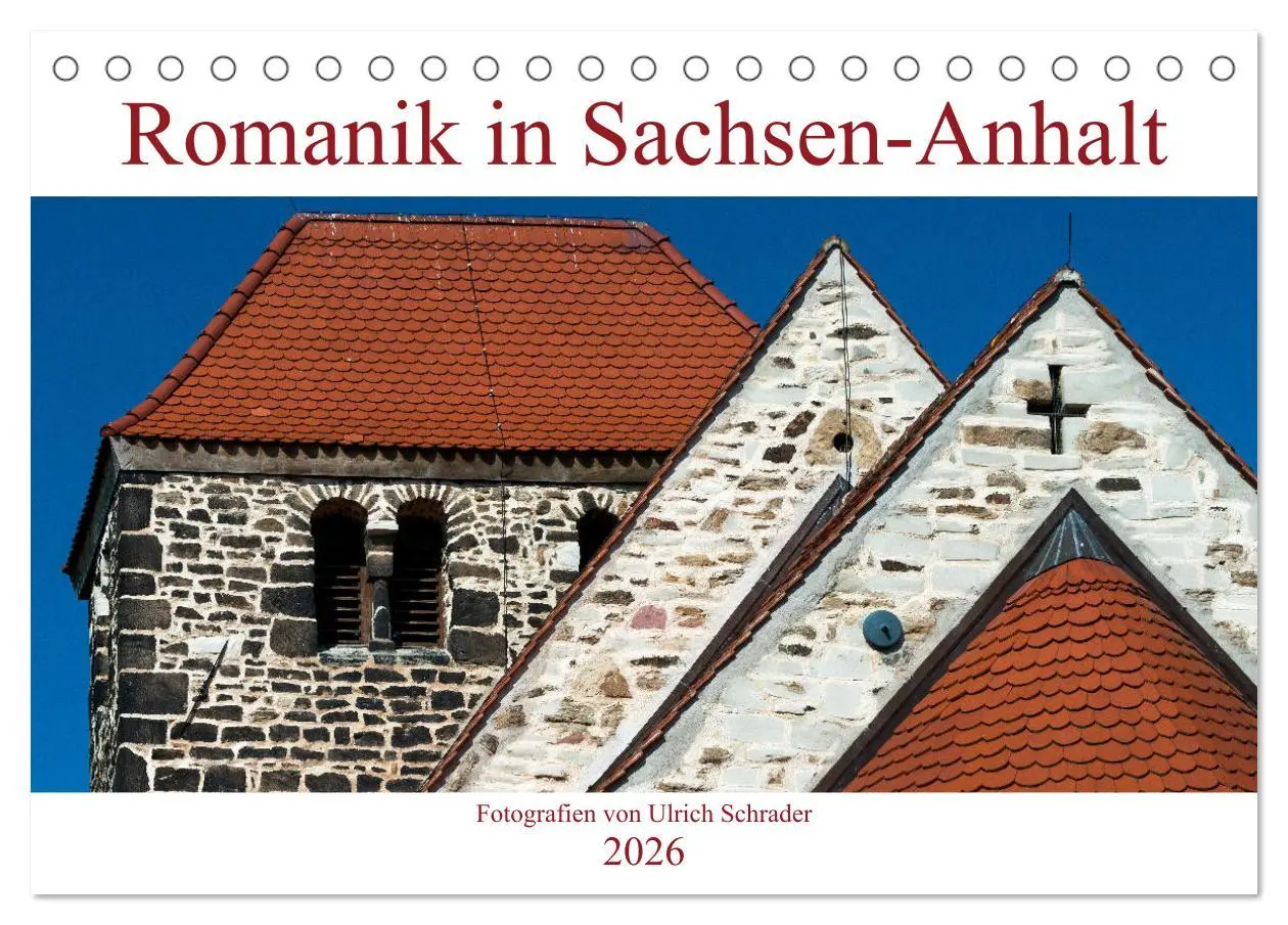 Cover: 9783457880623 | Romanik in Sachsen-Anhalt (Tischkalender 2026 DIN A5 quer),...