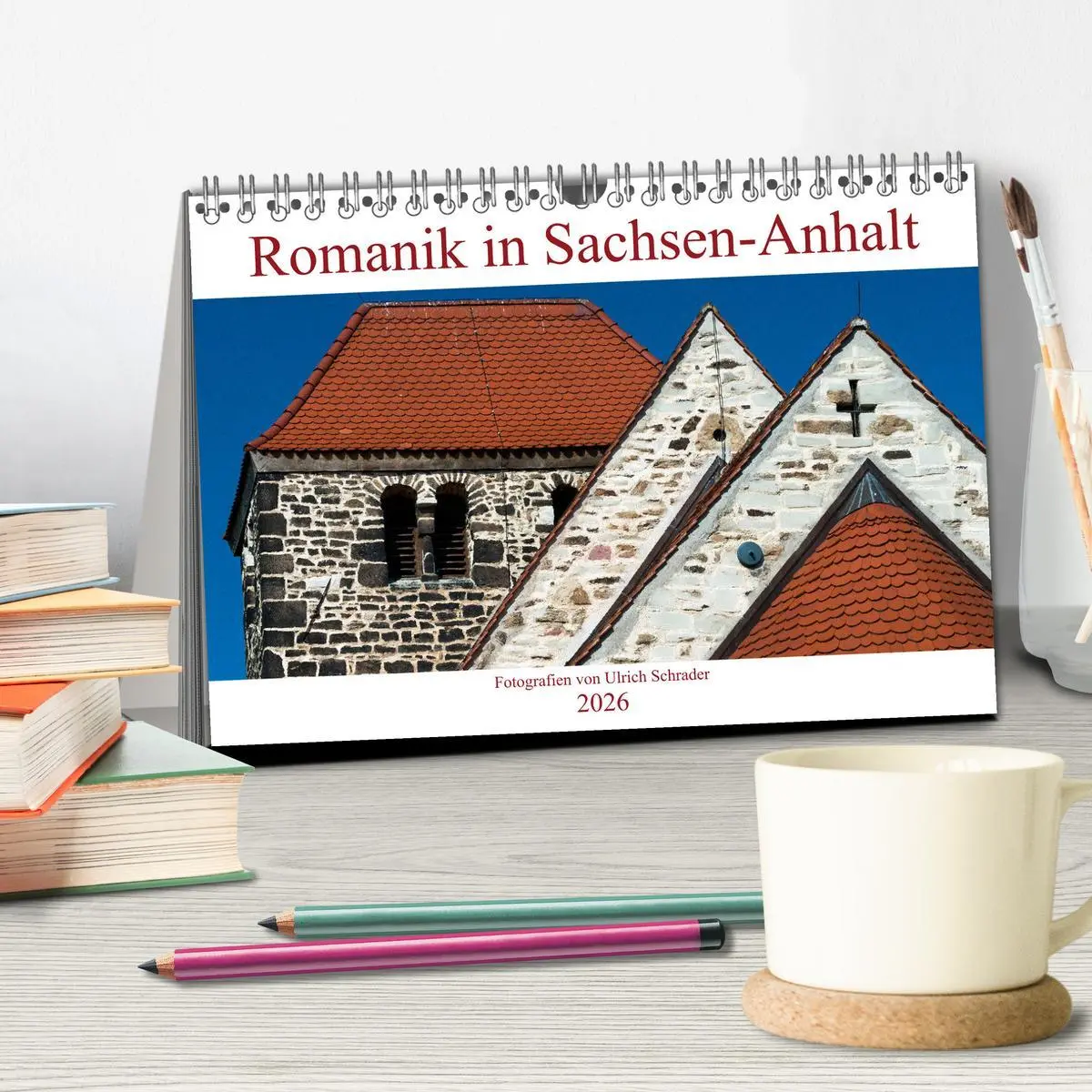 Bild: 9783457880623 | Romanik in Sachsen-Anhalt (Tischkalender 2026 DIN A5 quer),...