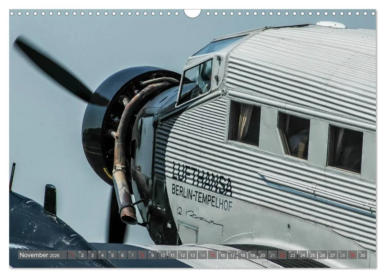 Bild: 9783516040623 | JU 52 - Zwischen Himmel und Erde (Wandkalender 2026 DIN A3 quer),...
