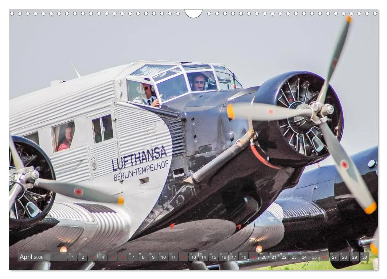 Bild: 9783516040623 | JU 52 - Zwischen Himmel und Erde (Wandkalender 2026 DIN A3 quer),...