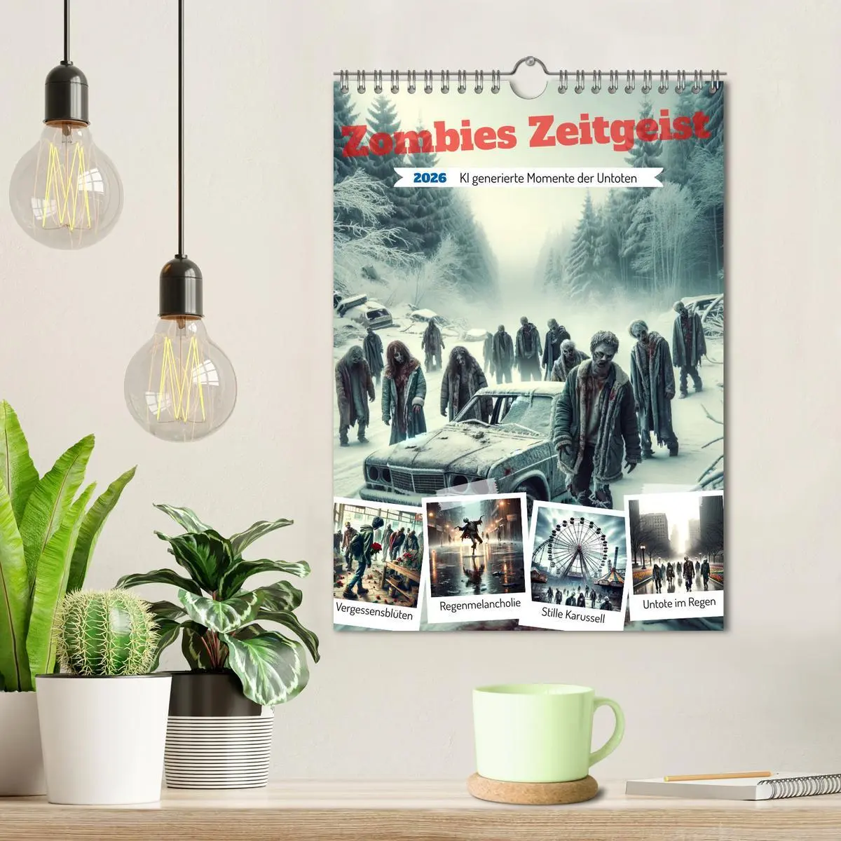 Bild: 9783516280623 | Zombies Zeitgeist - KI generierte Momente der Untoten (Wandkalender...