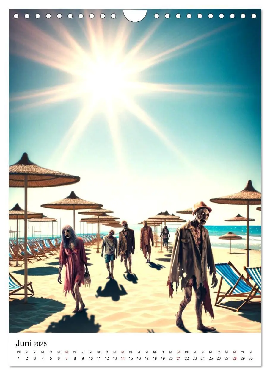 Bild: 9783516280623 | Zombies Zeitgeist - KI generierte Momente der Untoten (Wandkalender...