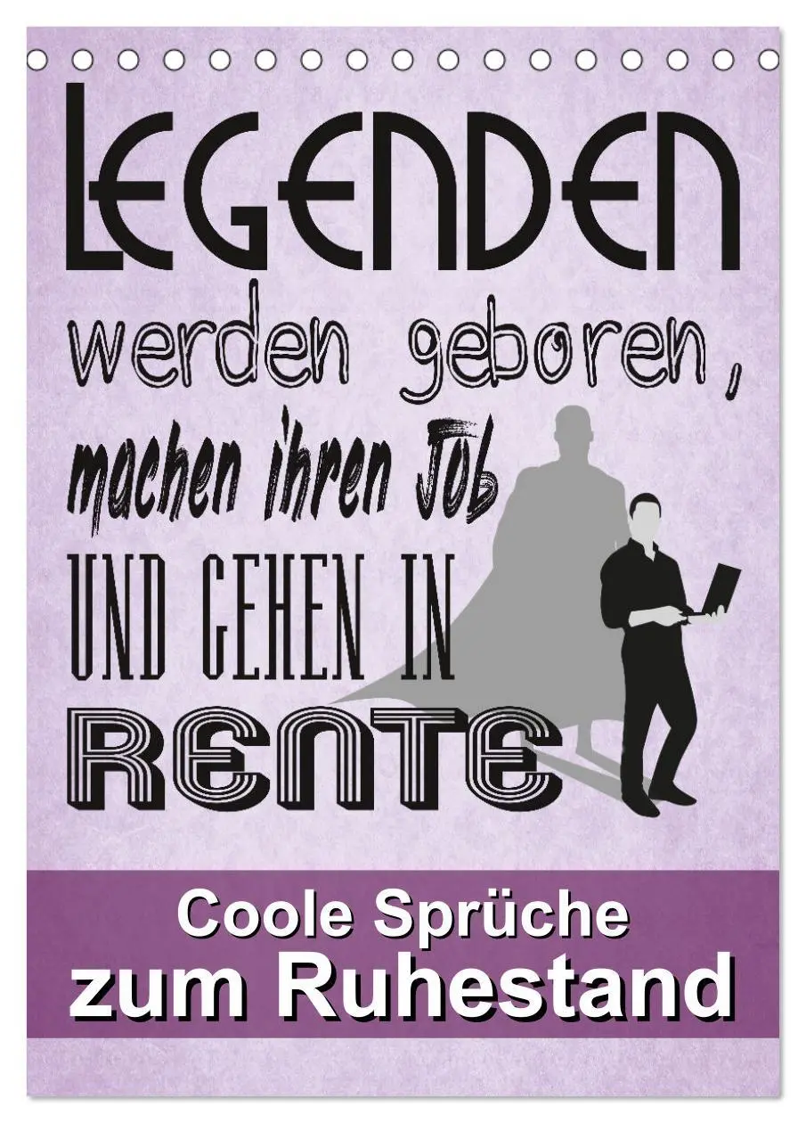 Cover: 9783516350623 | Coole Sprüche zum Ruhestand (Tischkalender 2026 DIN A5 hoch),...