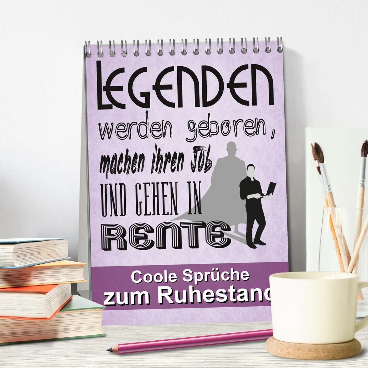 Bild: 9783516350623 | Coole Sprüche zum Ruhestand (Tischkalender 2026 DIN A5 hoch),...