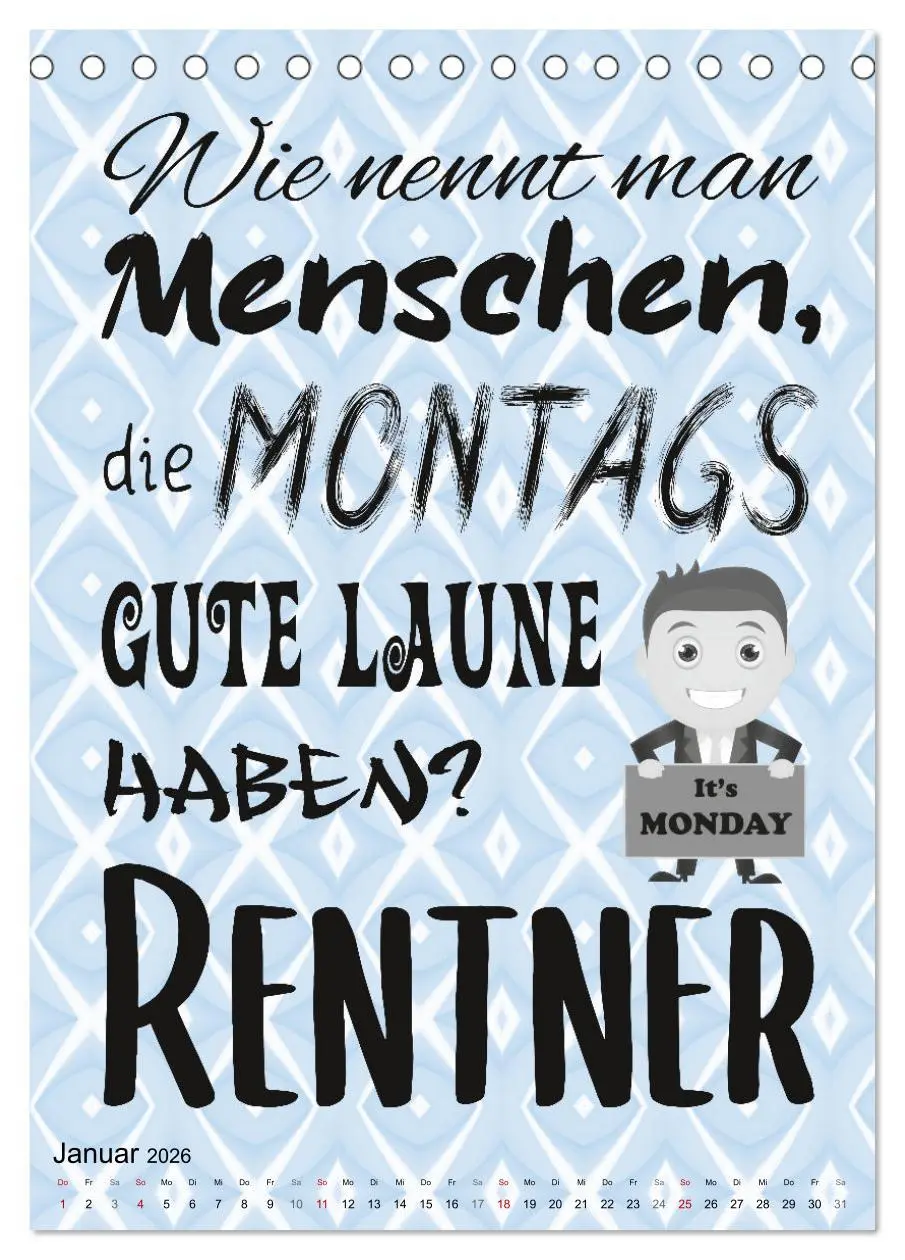 Bild: 9783516350623 | Coole Sprüche zum Ruhestand (Tischkalender 2026 DIN A5 hoch),...