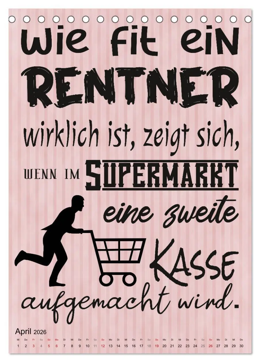 Bild: 9783516350623 | Coole Sprüche zum Ruhestand (Tischkalender 2026 DIN A5 hoch),...