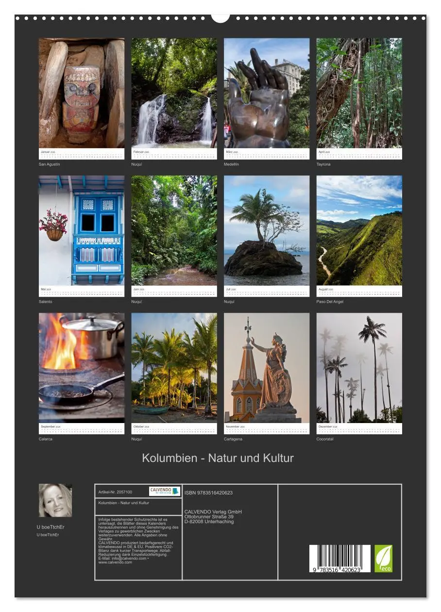 Bild: 9783516420623 | Kolumbien - Natur und Kultur (hochwertiger Premium Wandkalender...
