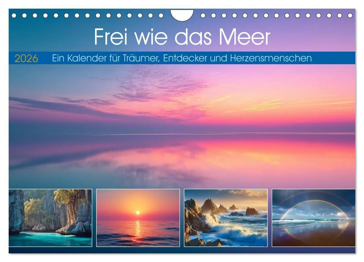 Cover: 9783516730623 | Frei wie das Meer (Wandkalender 2026 DIN A4 quer), CALVENDO...