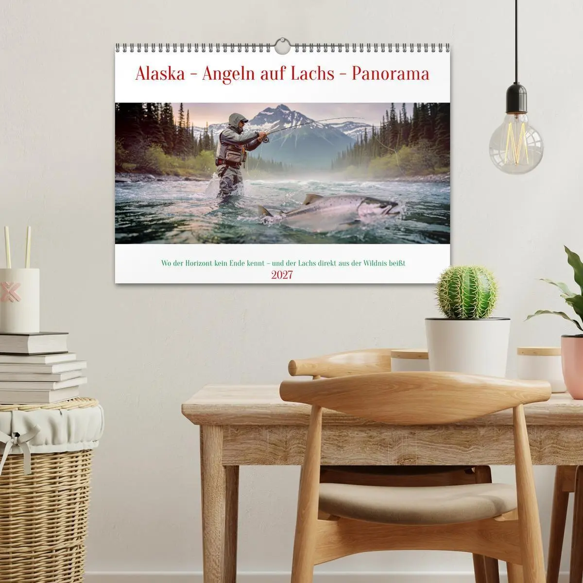 Bild: 9783516800623 | Alaska - Angeln auf Lachs - Panorama (Wandkalender 2027 DIN A3...