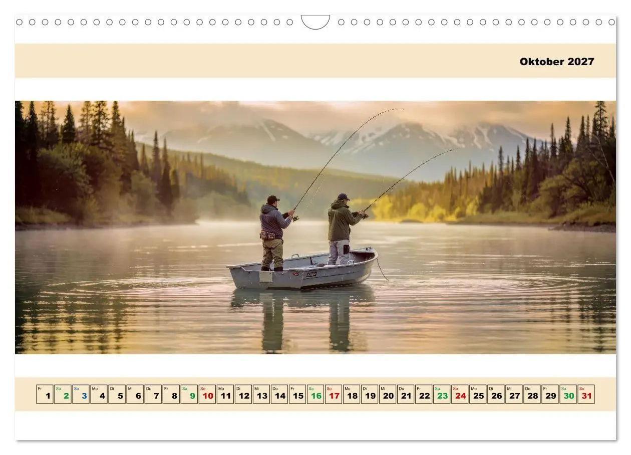 Bild: 9783516800623 | Alaska - Angeln auf Lachs - Panorama (Wandkalender 2027 DIN A3...
