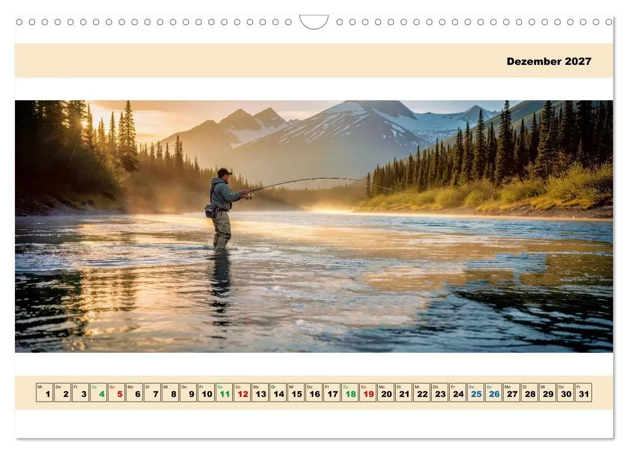 Bild: 9783516800623 | Alaska - Angeln auf Lachs - Panorama (Wandkalender 2027 DIN A3...