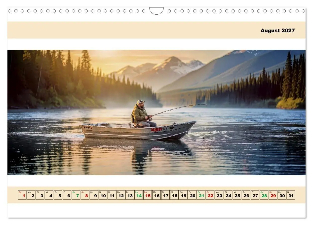 Bild: 9783516800623 | Alaska - Angeln auf Lachs - Panorama (Wandkalender 2027 DIN A3...