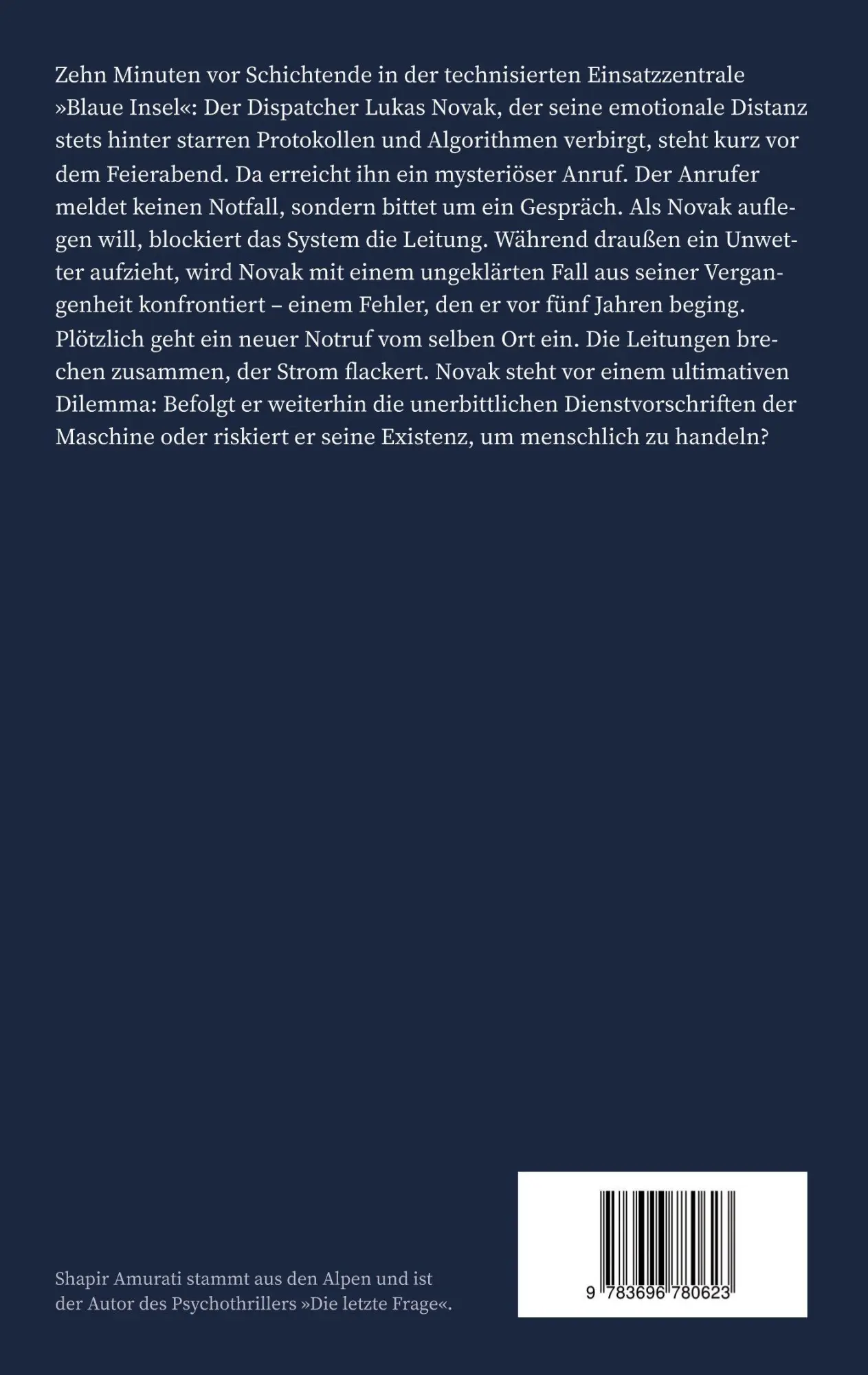 Rückseite: 9783696780623 | Die letzte Frage | Shapir Amurati | Taschenbuch | 38 S. | Deutsch