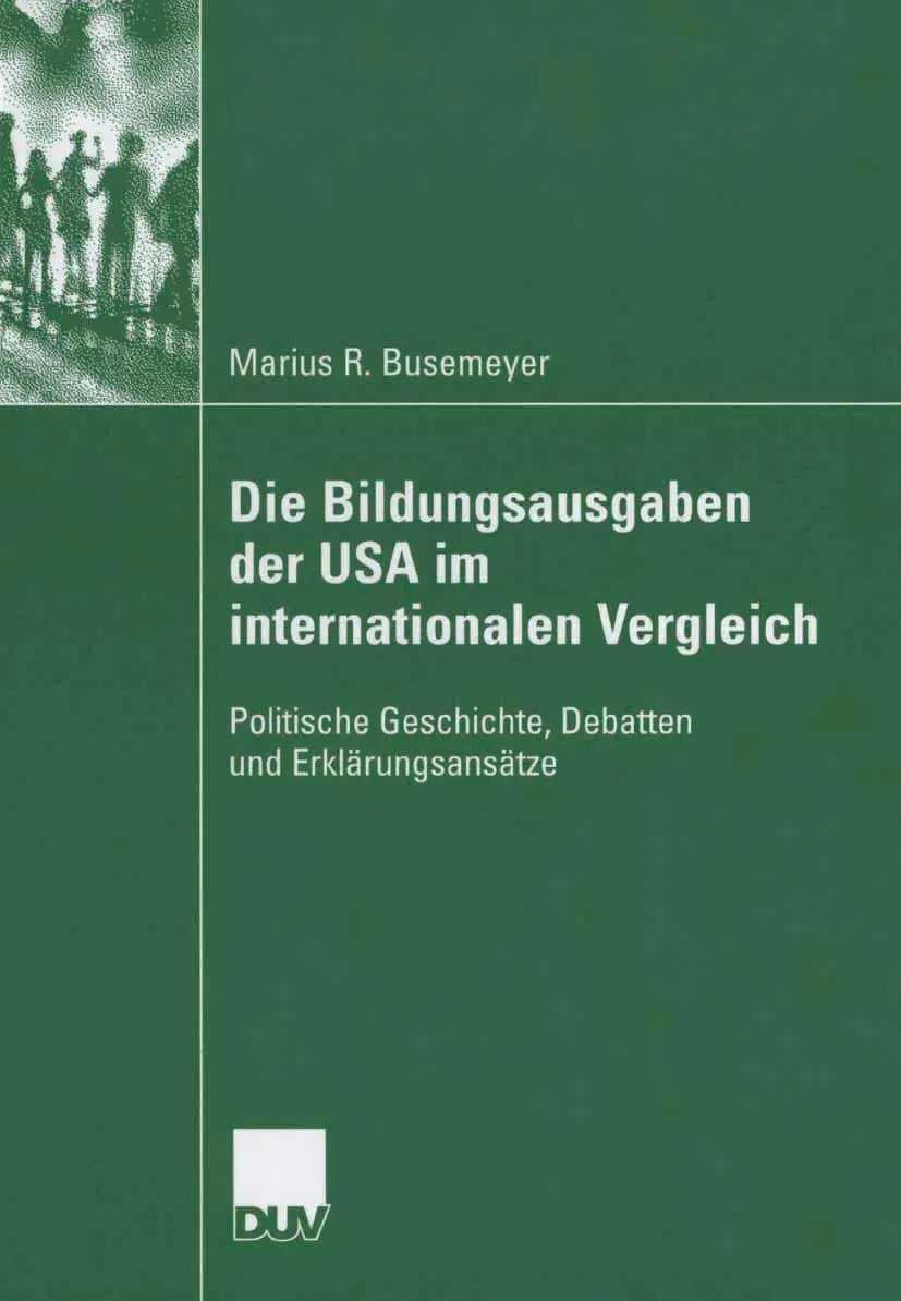 Cover: 9783835060623 | Die Bildungsausgaben der USA im internationalen Vergleich | Busemeyer
