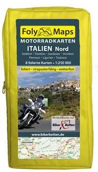 Cover: 9783965990623 | FolyMaps Motorradkarten Italien Nord | (Land-)Karte | SET | Deutsch
