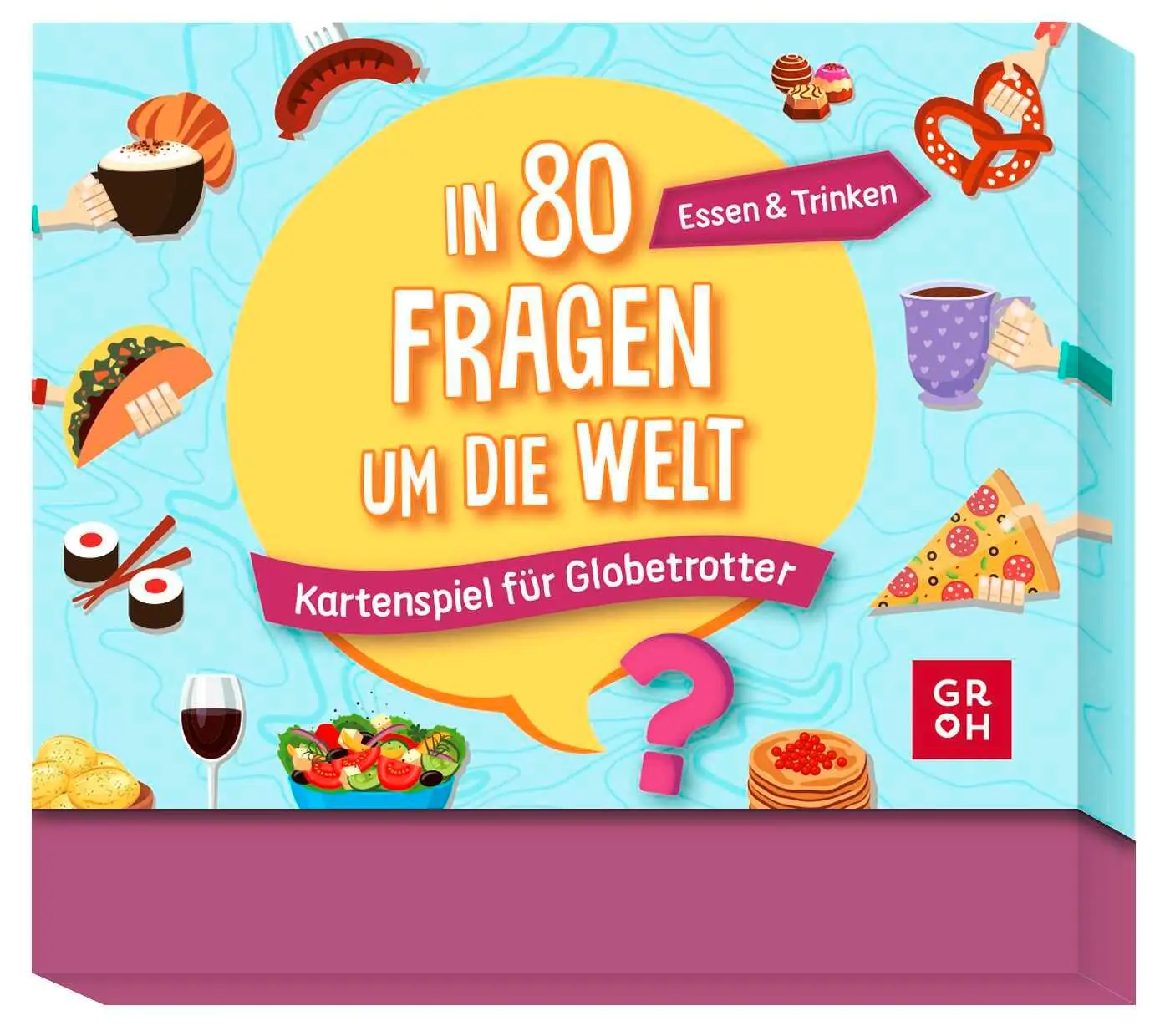 Cover: 4036442010723 | In 80 Fragen um die Welt - Essen und Trinken: Kartenspiel für...