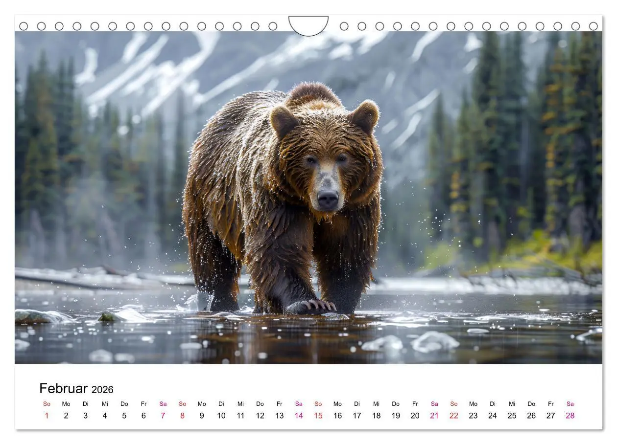 Bild: 9783457320723 | Bären - gefährlich nett (Wandkalender 2026 DIN A4 quer), CALVENDO...