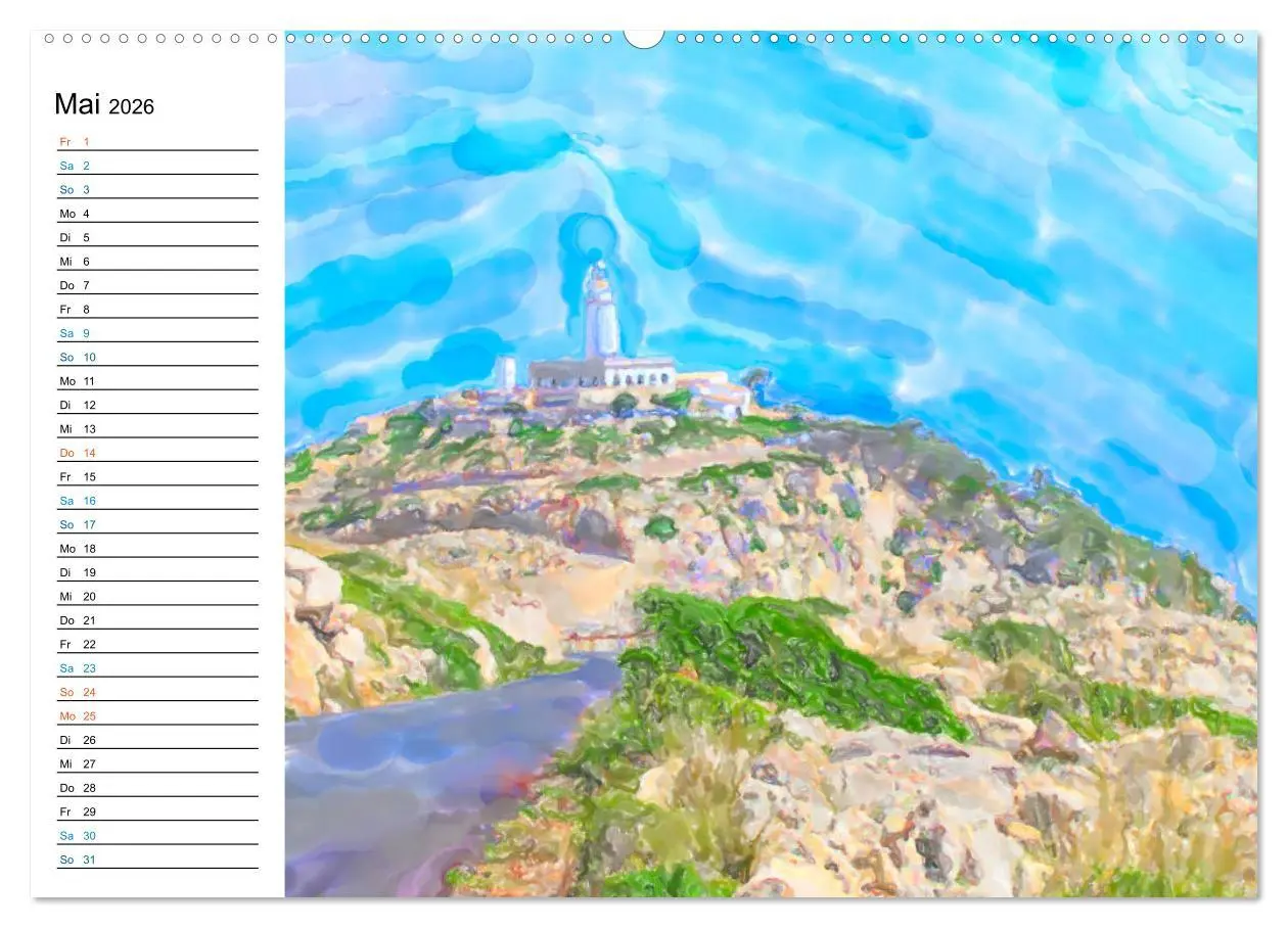 Bild: 9783457700723 | Mallorca - Impressionen in Aquarellfarben (Wandkalender 2026 DIN A2...