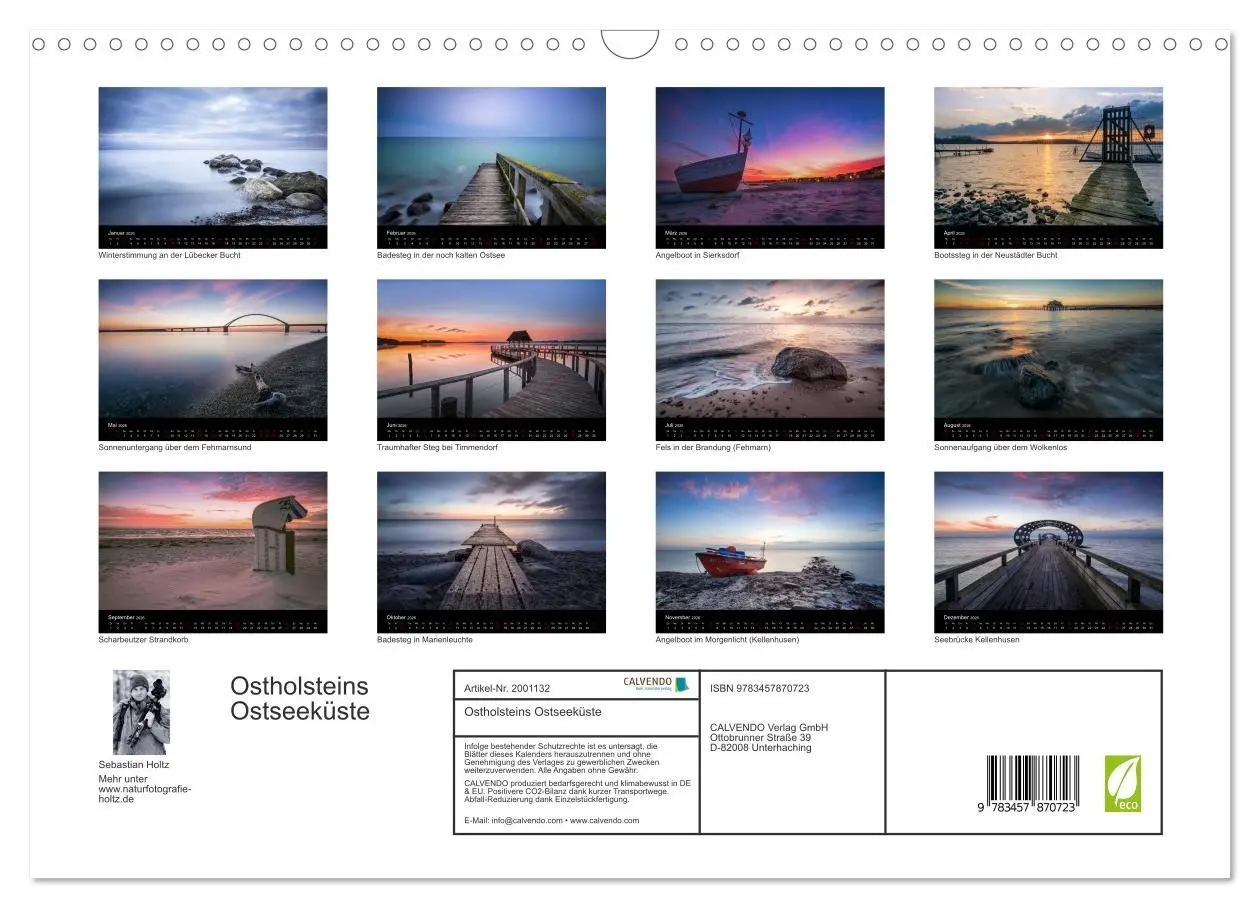 Bild: 9783457870723 | Ostholsteins Ostseeküste (Wandkalender 2026 DIN A3 quer), CALVENDO...