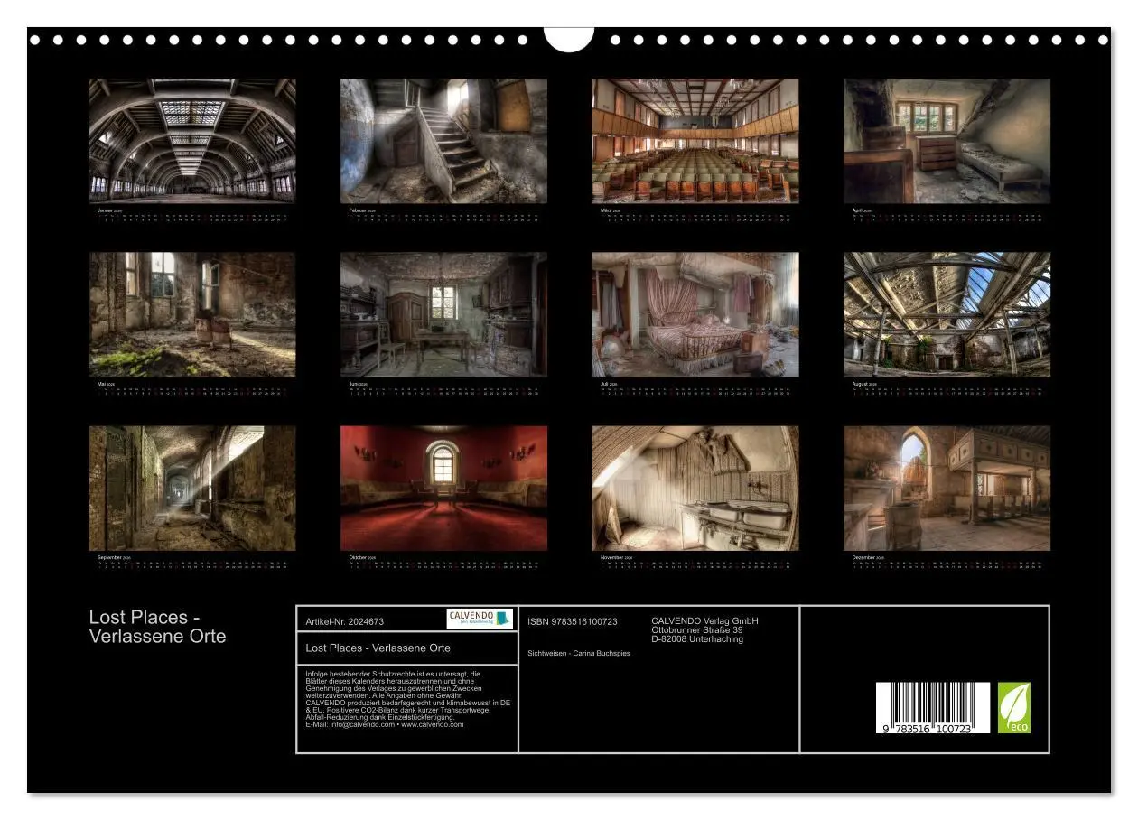 Bild: 9783516100723 | Lost Places - Verlassene Orte (Wandkalender 2026 DIN A3 quer),...