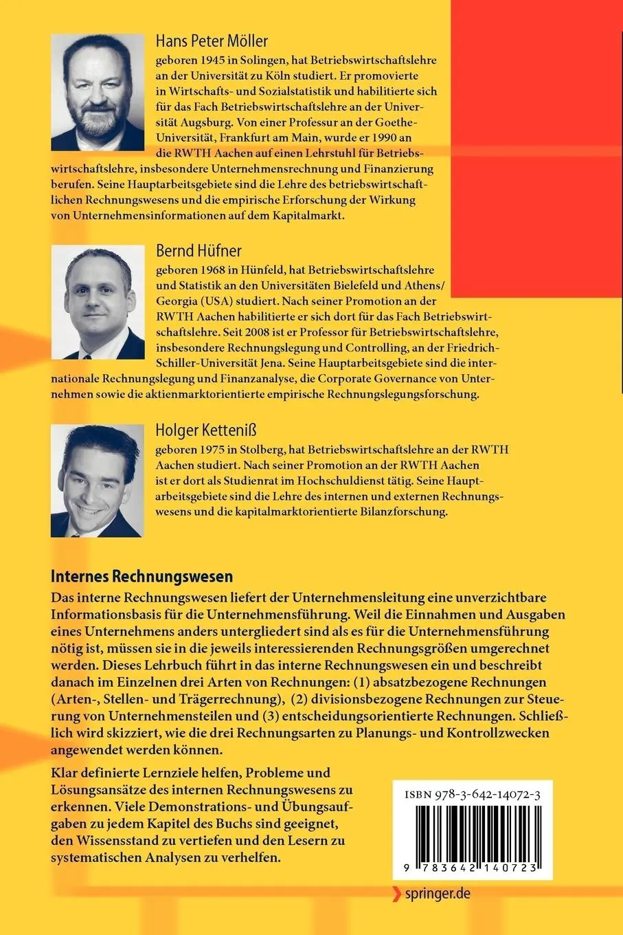 Rückseite: 9783642140723 | Internes Rechnungswesen | Peter Möller (u. a.) | Taschenbuch | ix