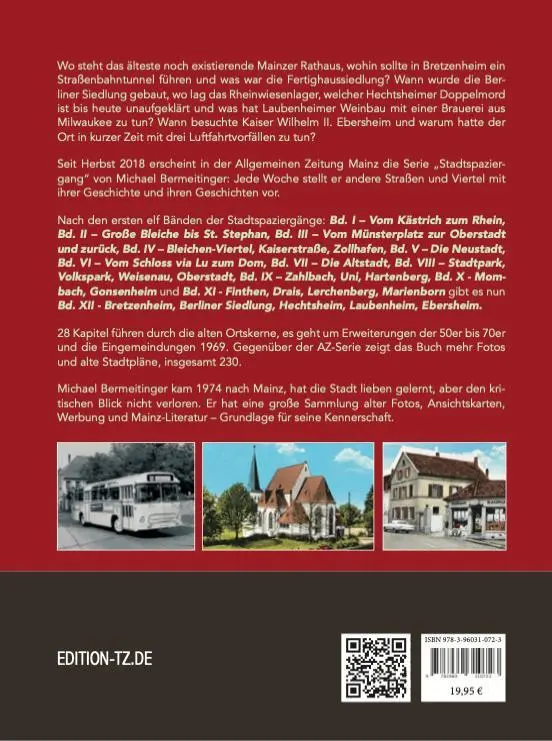 Rückseite: 9783960310723 | Mainzer Stadtspaziergänge XII | Michael Bermeitinger | Taschenbuch