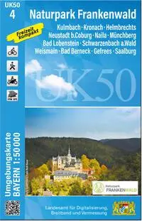 Cover: 9783987760723 | UK50-4 Naturpark Frankenwald (Umgebungskarte 1:50000) | (Land-)Karte