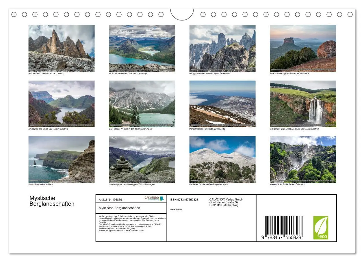 Bild: 9783457550823 | Mystische Berglandschaften (Wandkalender 2026 DIN A4 quer),...