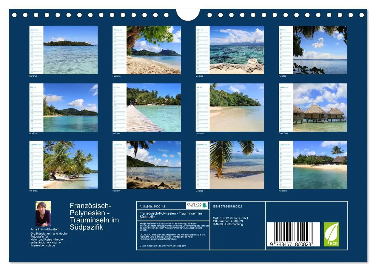 Bild: 9783457860823 | Französisch-Polynesien - Trauminseln im Südpazifik (Wandkalender...