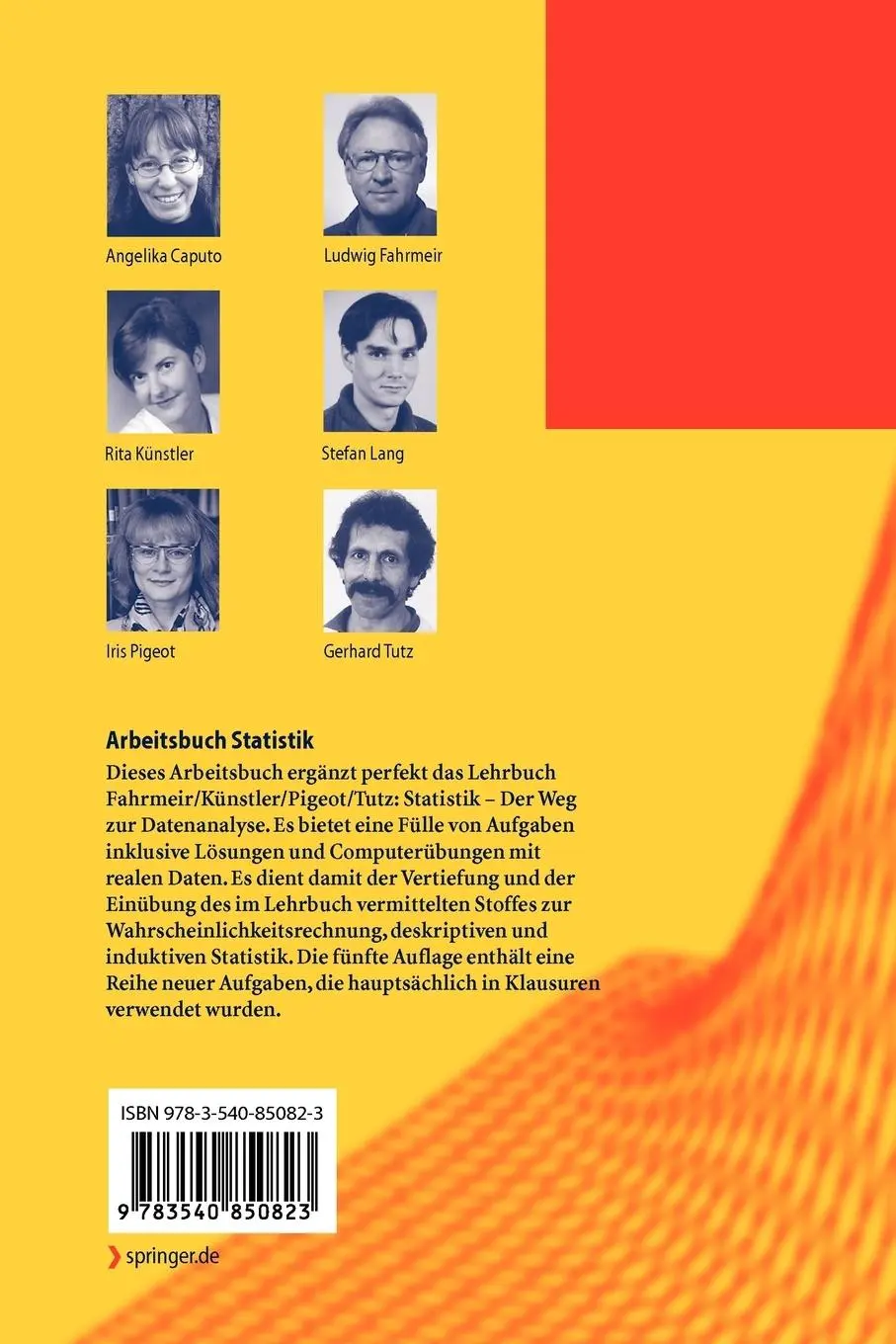 Rückseite: 9783540850823 | Arbeitsbuch Statistik | Angelika Caputo (u. a.) | Taschenbuch | X