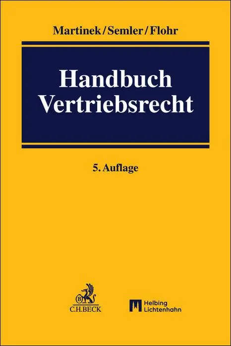 Cover: 9783406740923 | Handbuch Vertriebsrecht | National - international | Martinek (u. a.)